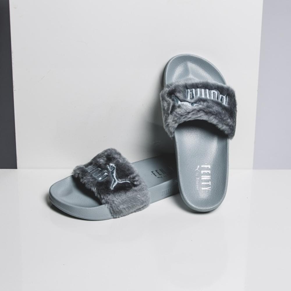 Puma Leadcat Fenty Fur Slide Quarry by Rihanna Kick Game