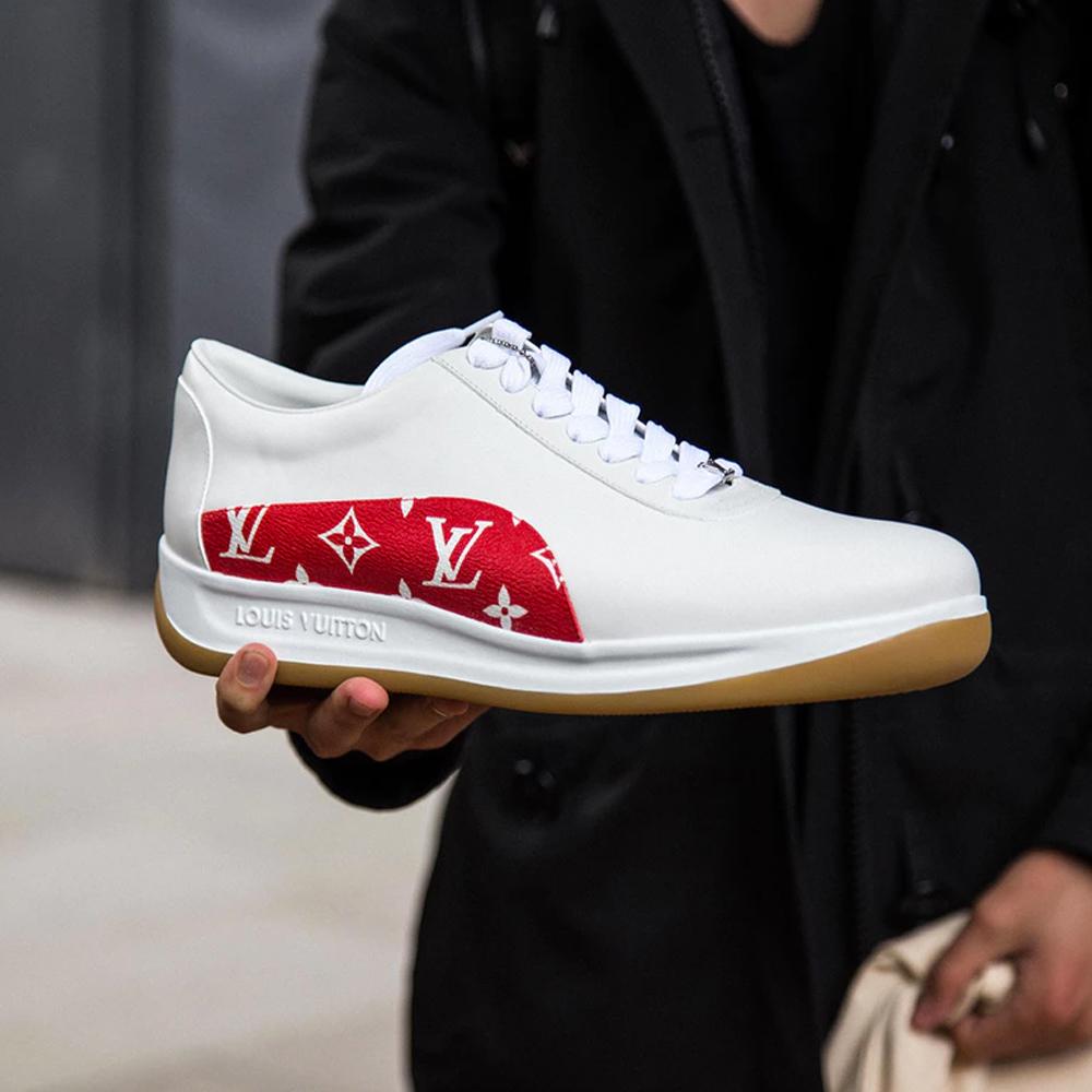 Supreme X Louis Vuitton Sport Sneaker 'Monogram Red' - Louis