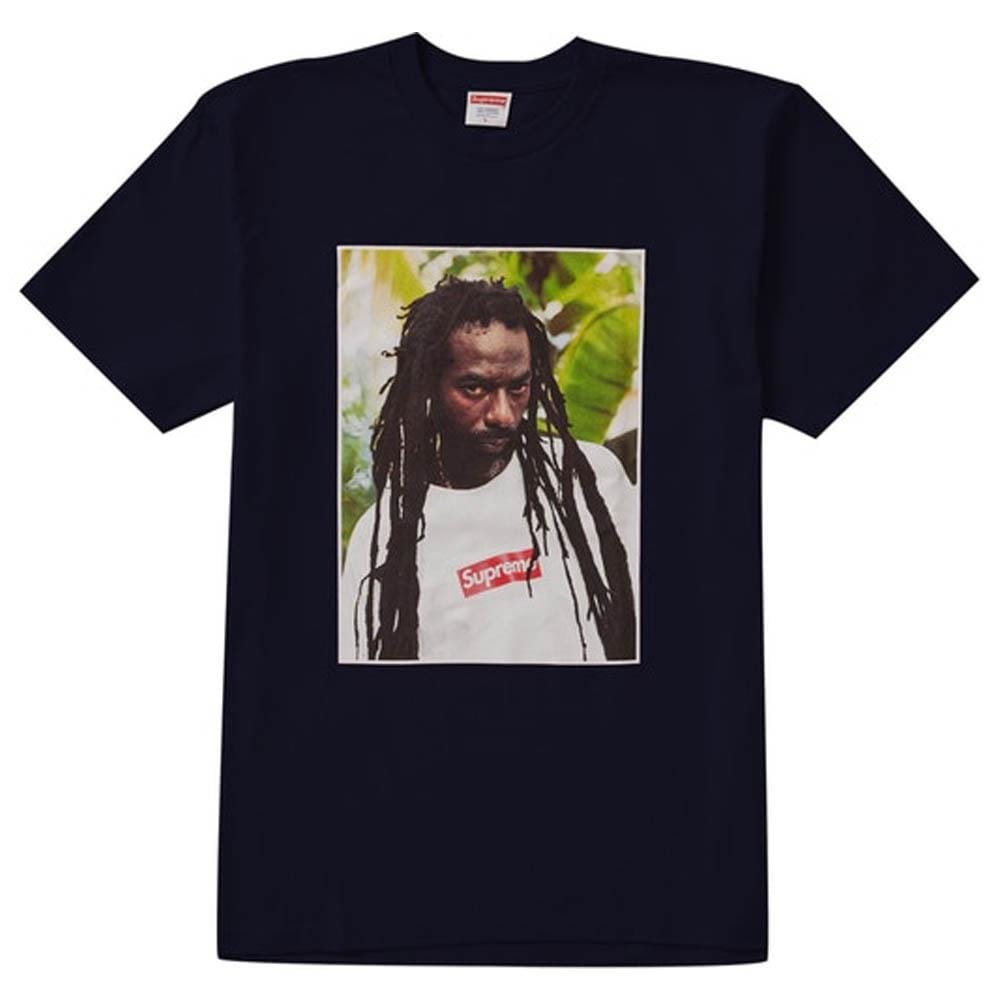 Supreme Buju Banton Tee Navy — Kick Game