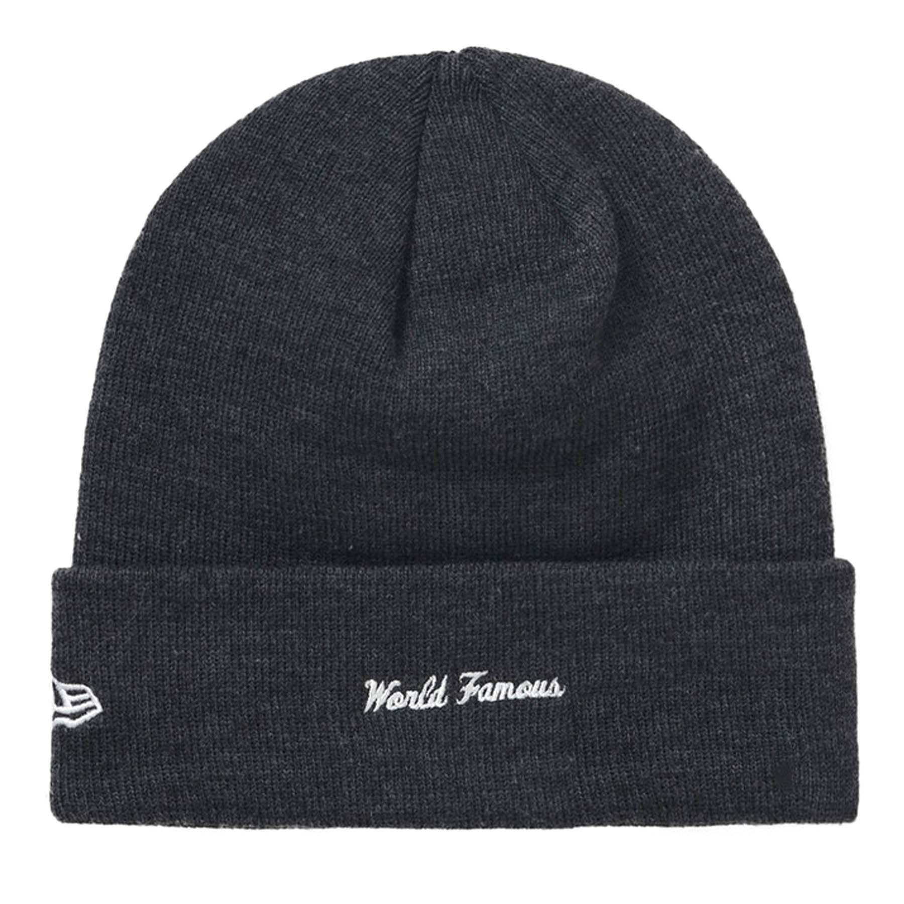 Supreme x New Era Box Logo Beanie 'Charcoal' — Kick Game