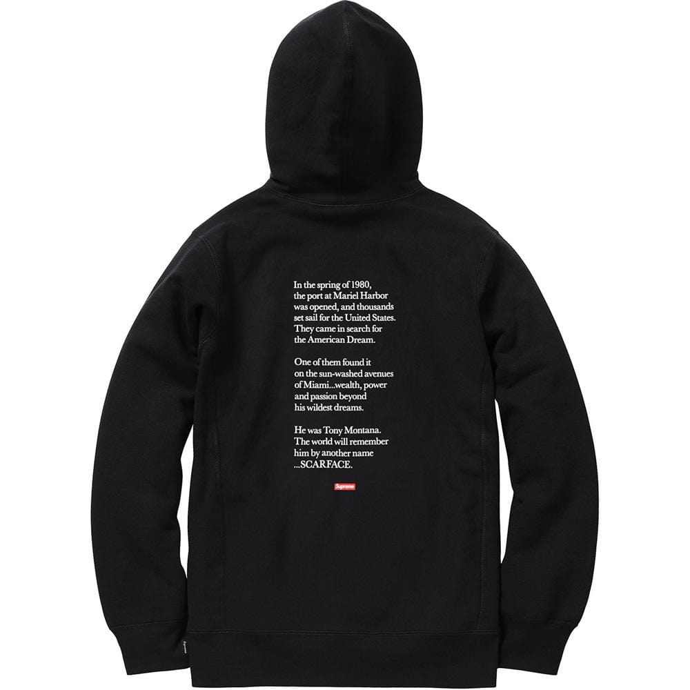 Supreme x hot sale scarface hoodie