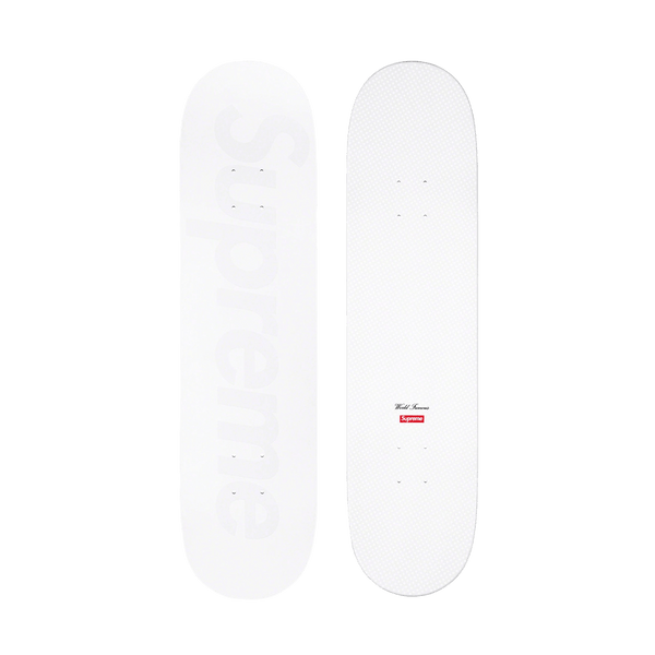 Supreme Tonal Box Logo Skateboard 'White' — Kick Game