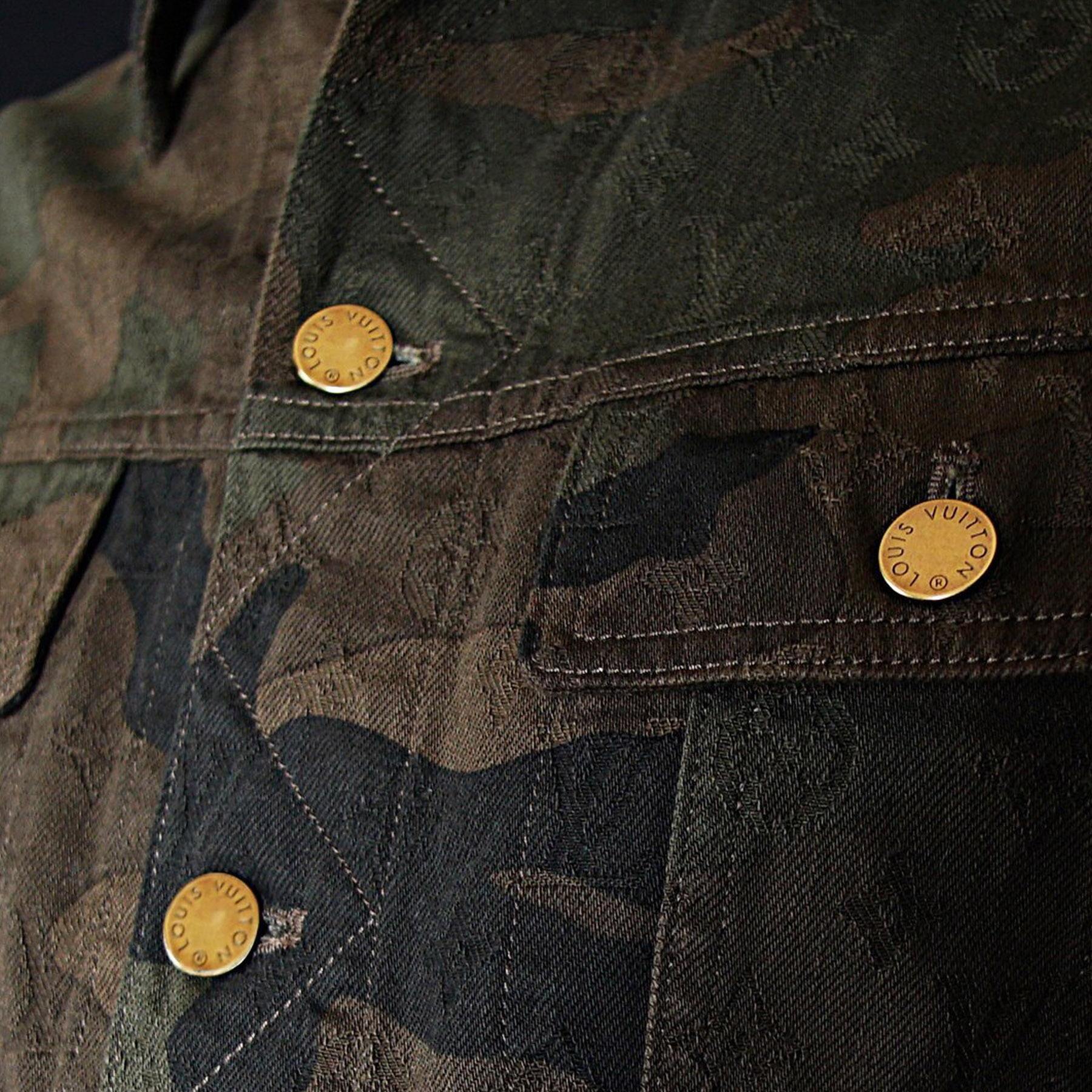 Supreme x Louis Vuitton Jacquard Denim Trucker Jacket 'Camo