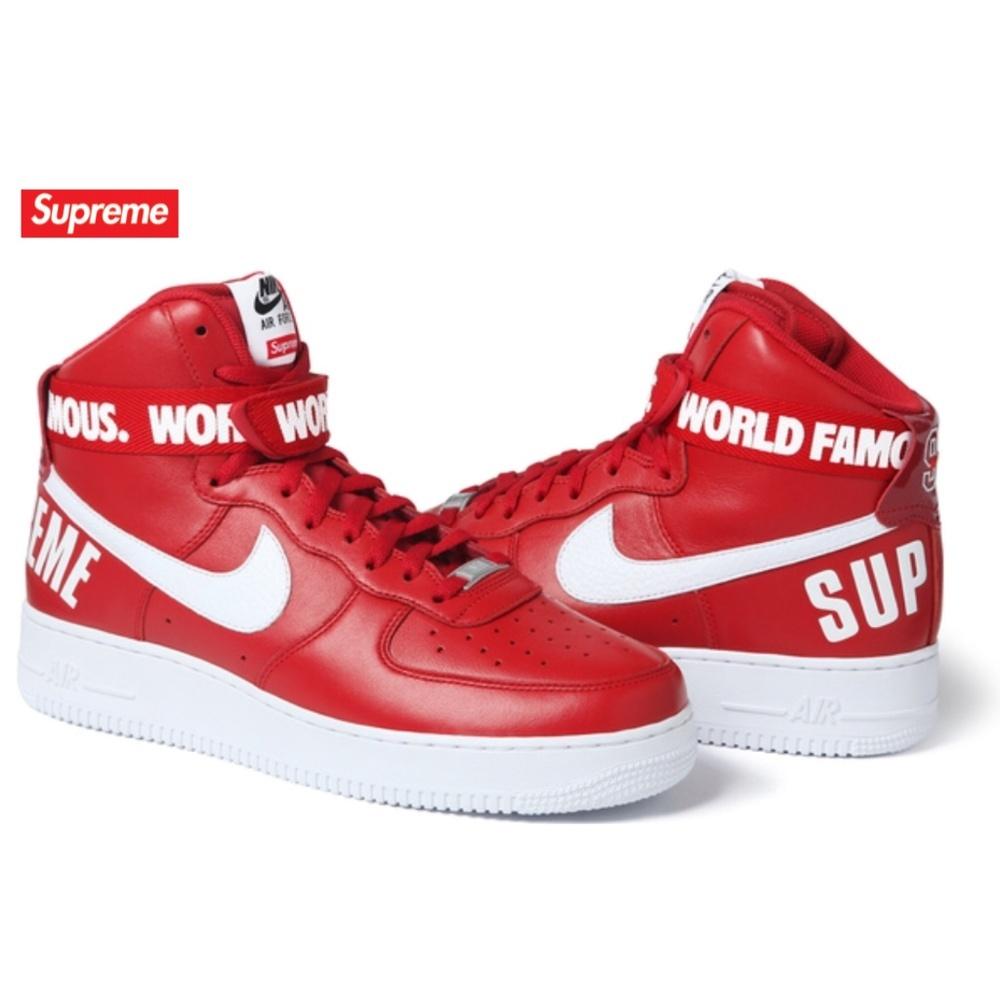 Nike Air Force 1 High Supreme SP Red — Kick Game