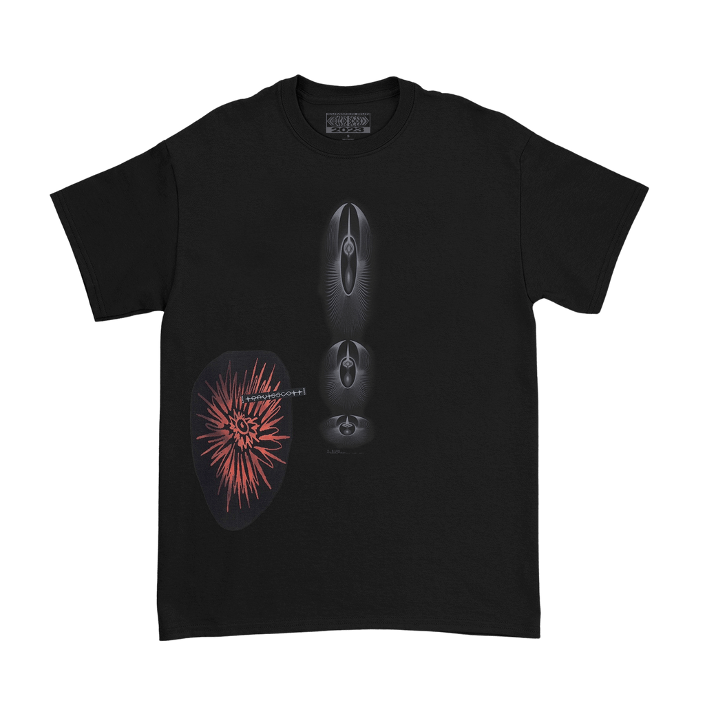 Travis Scott Summer Run 2023 Tee Black Stockholm Kick Game