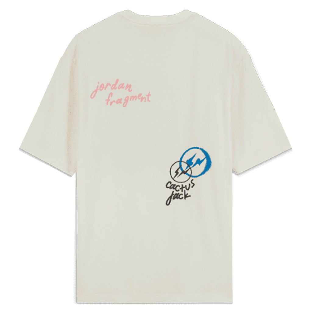 Air Jordan x Travis Scott x Fragment Short-Sleeve Tee 'White' - Kick Game