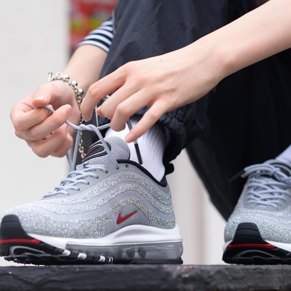 Nike Wmns Air Max 97 LX Swarovski Silver Bullet — Kick Game