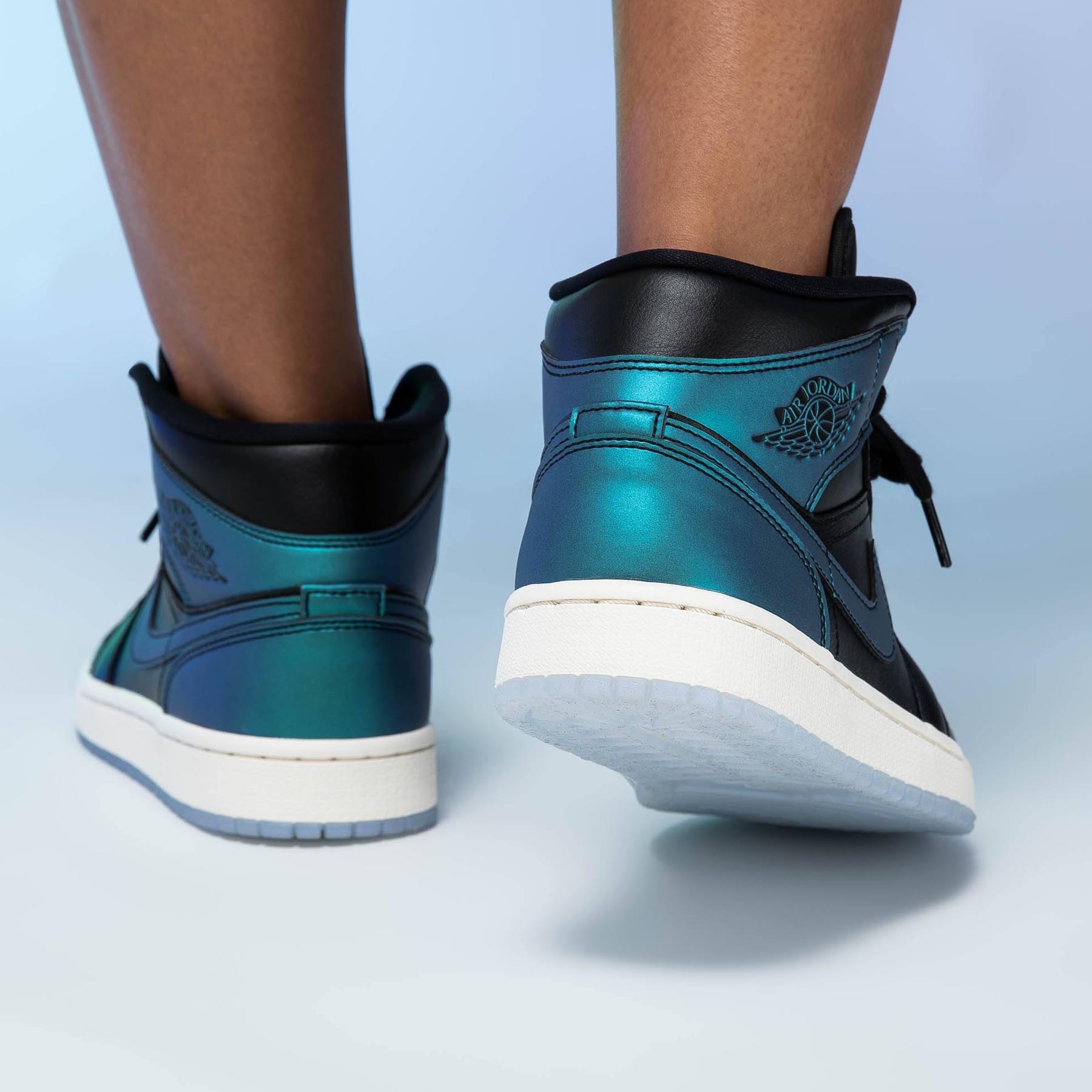 Air Jordan 1 Mid Wmns 'Metallic Turquoise' — Kick Game